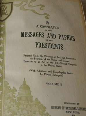 Set of "Messages and Papers of the Presidents" Vol. I-XX Hardcover Books