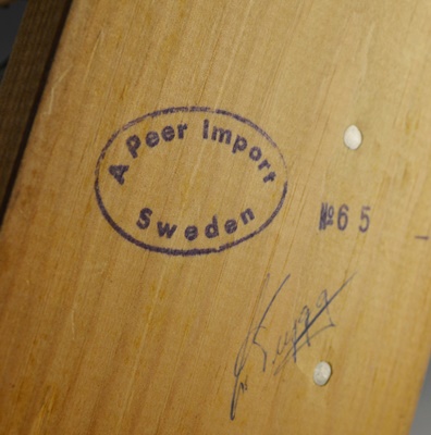 Swedish Signed Carved Wood Hunter Figurine