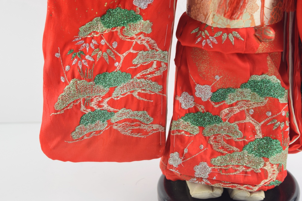 Exquisite Pair of Vintage Ichimatsu Dolls, Girl and Boy in Traditional Kiimono