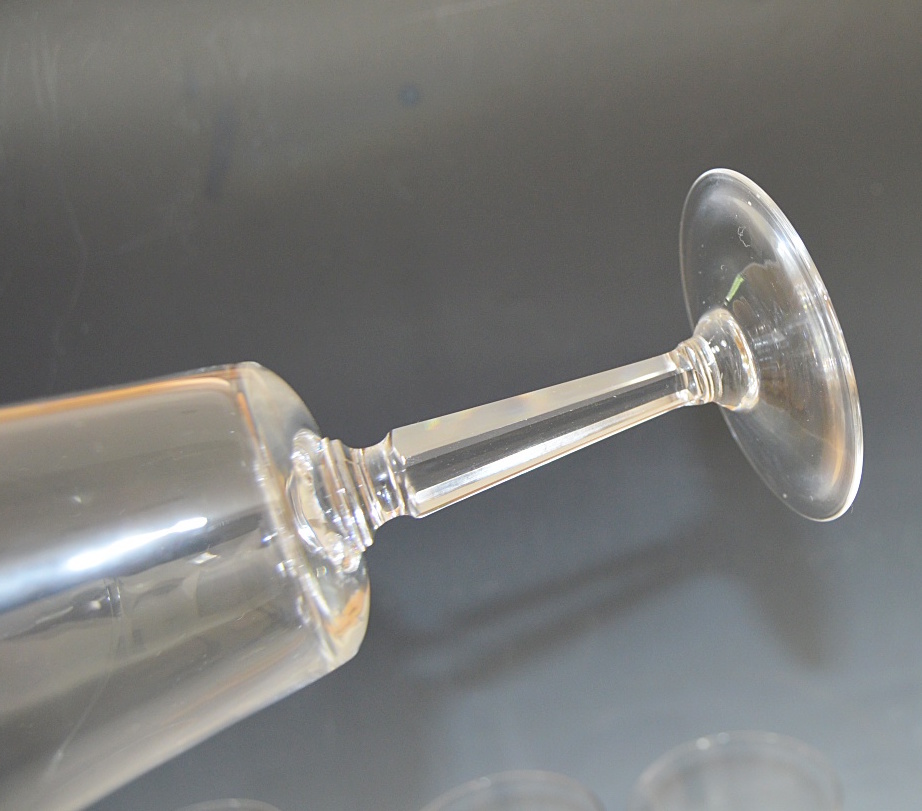 Set of Eight Crystal Wine Goblets