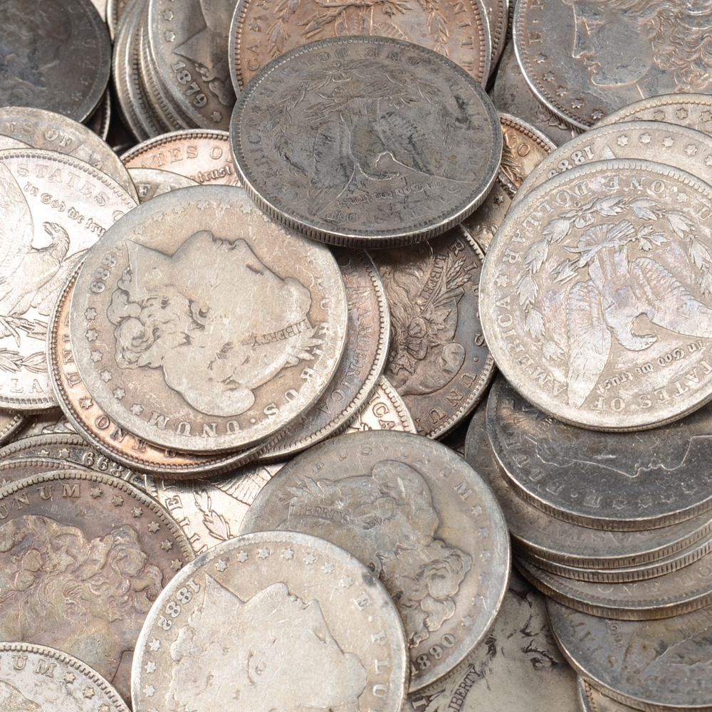 Huge Bag of 995 Silver Dollars