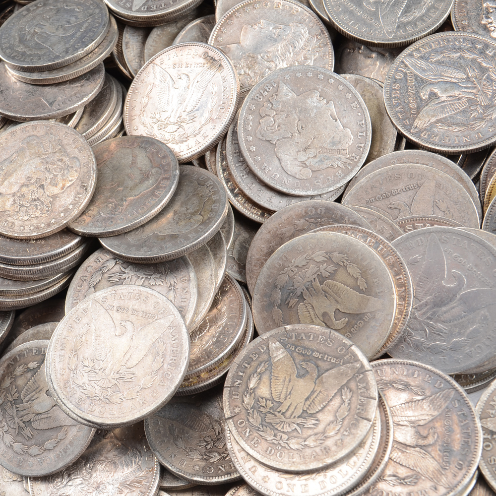 Huge Bag of 995 Silver Dollars