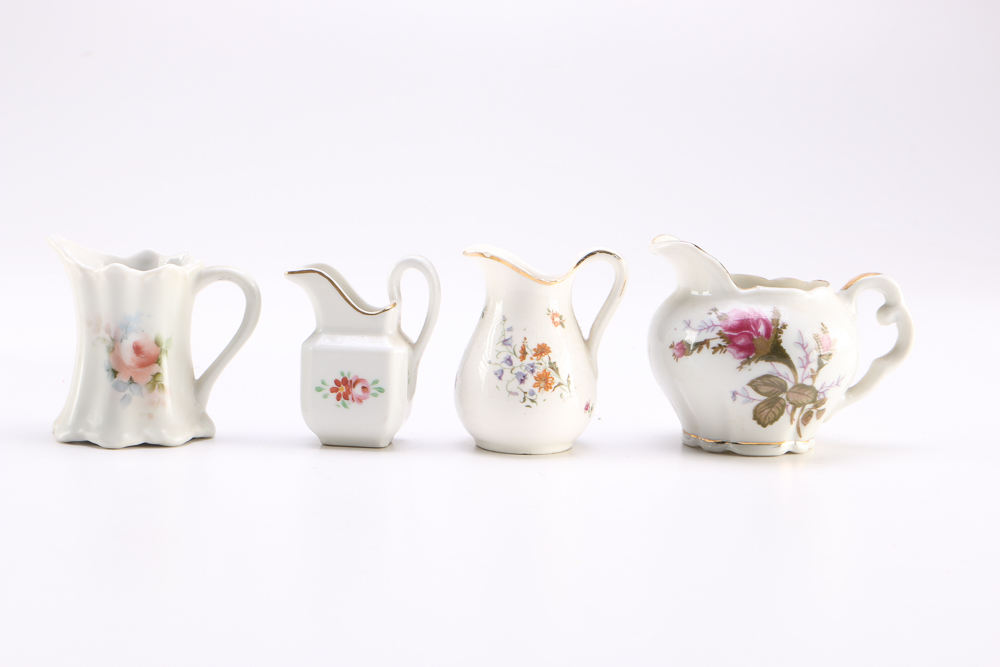 Collection of Small Pitchers and Creamers