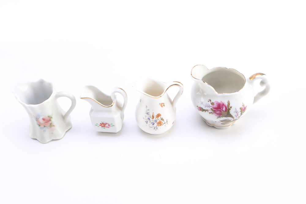 Collection of Small Pitchers and Creamers