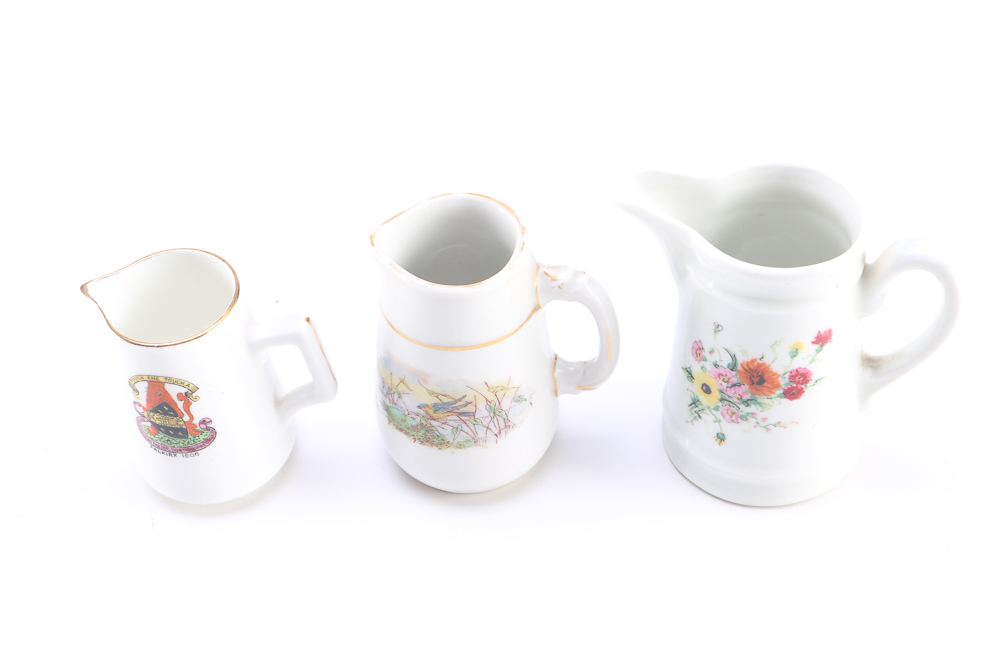 Collection of Small Pitchers and Creamers