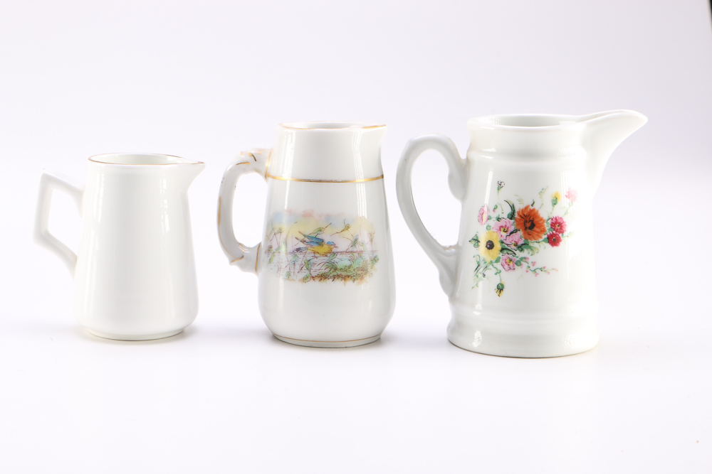 Collection of Small Pitchers and Creamers