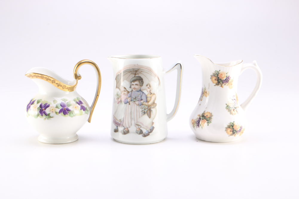 Collection of Small Pitchers and Creamers
