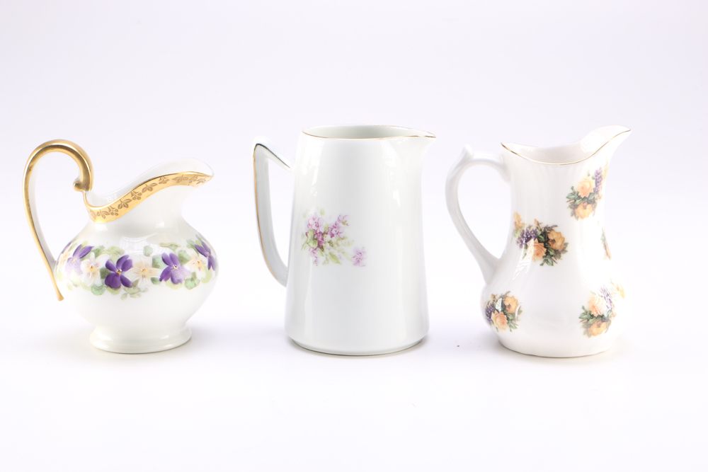 Collection of Small Pitchers and Creamers