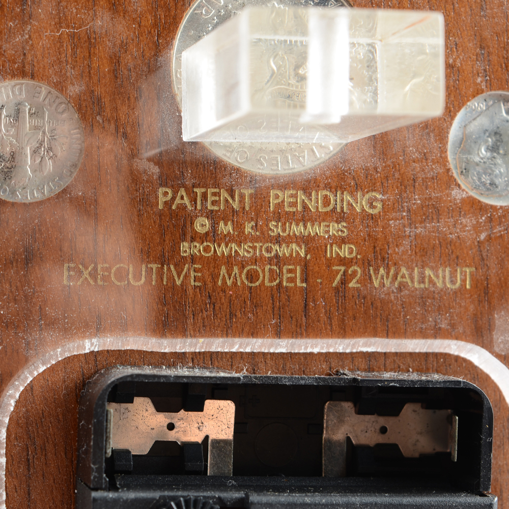1964 Marion Kay Last US Silver Coinage Numismatic Desk Clock