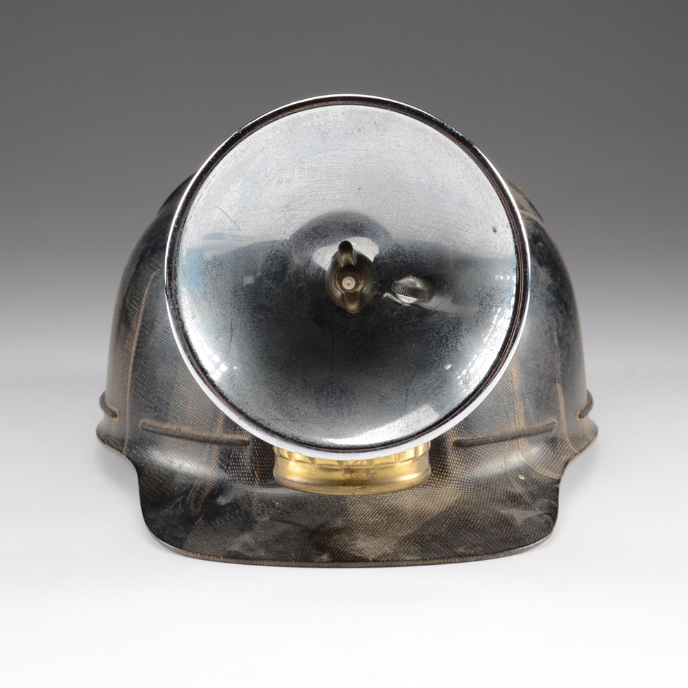 Vintage MSA Low Vein Comfo-Cap Miners Helmet with Carbide Lamp