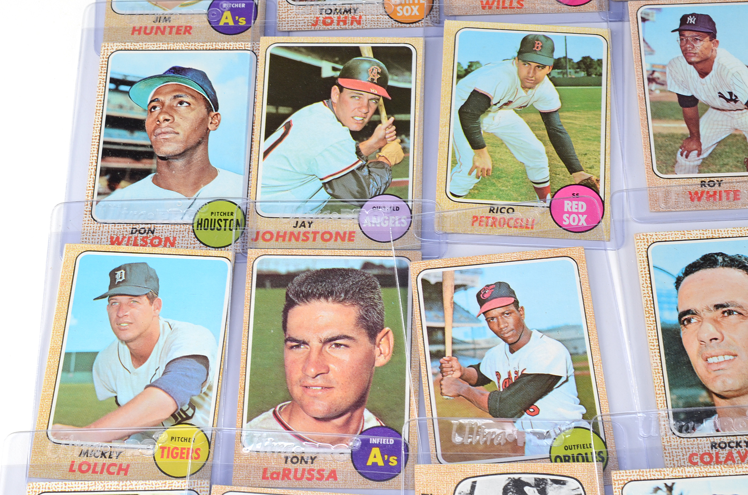 Thirty Four 1968 Topps Baseball Cards Stars And Hall Of Fame Players