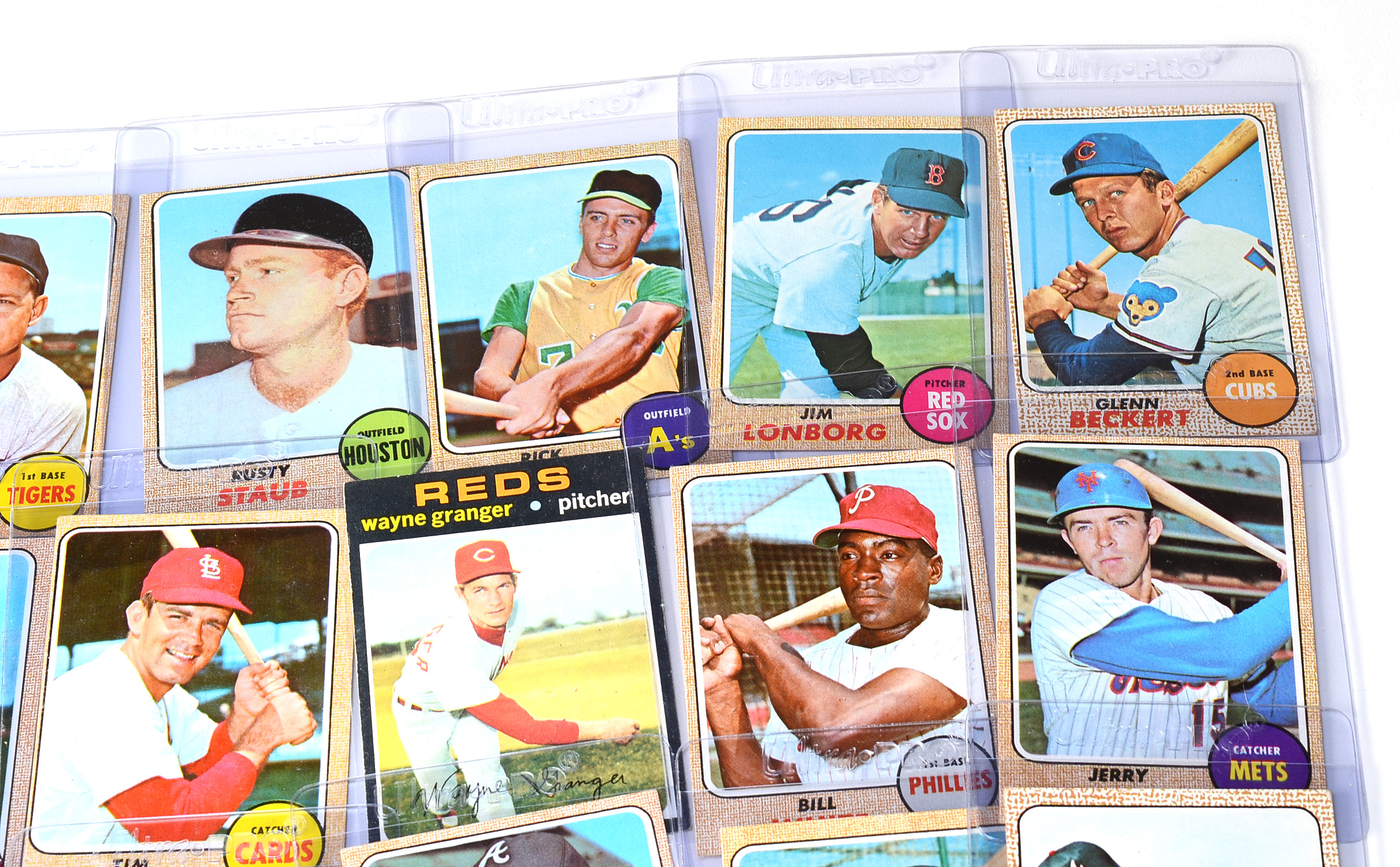Thirty Four 1968 Topps Baseball Cards Stars And Hall Of Fame Players