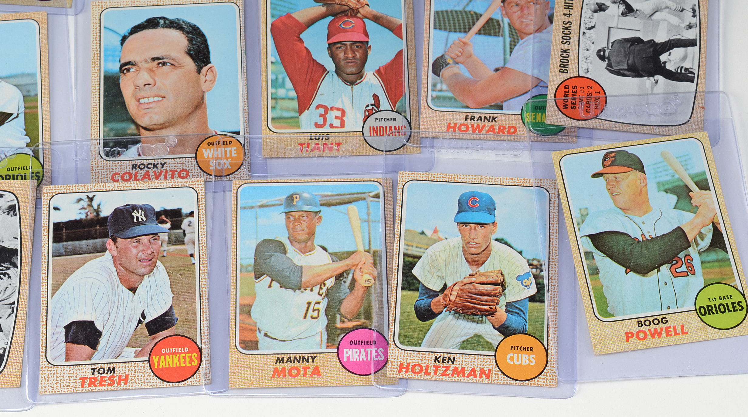 Thirty Four 1968 Topps Baseball Cards Stars And Hall Of Fame Players