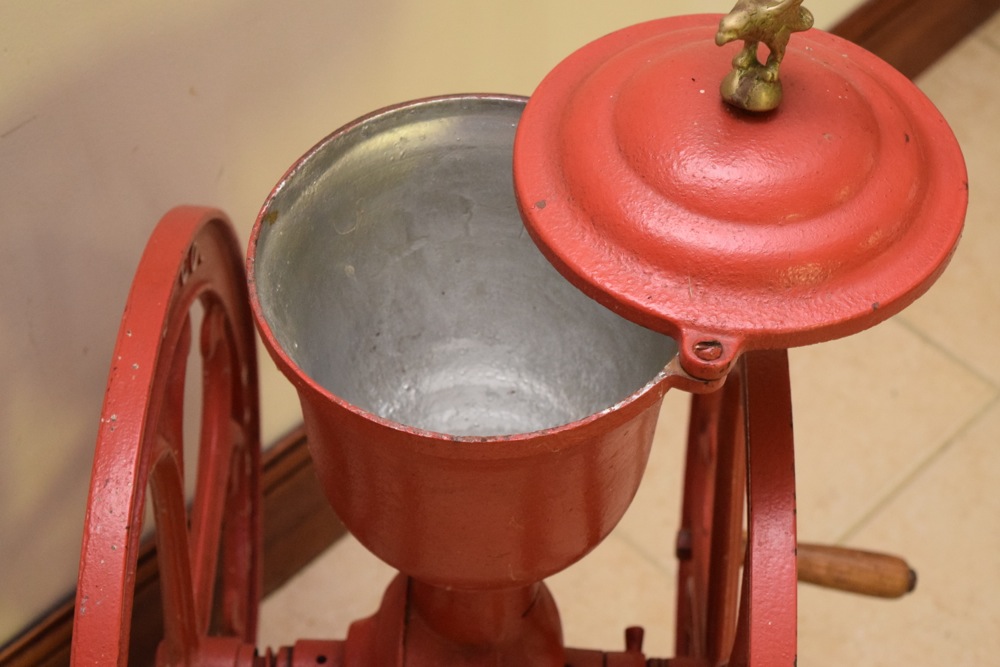Large Antique Woodruff & Edwards, Elgin National Coffee Grinder