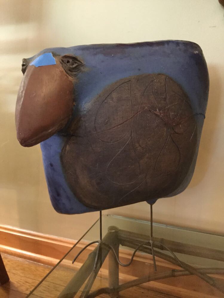 *Wilmer* Modern Bird Sculpture. With Repair Work.