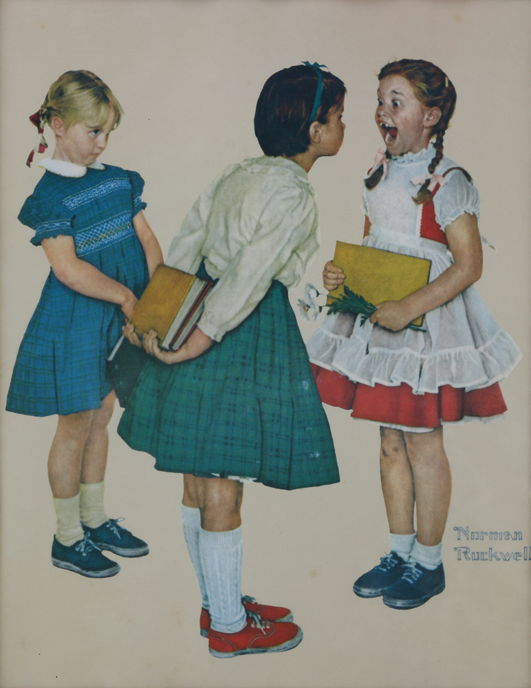 Norman Rockwell Offset Chromolithograph piece