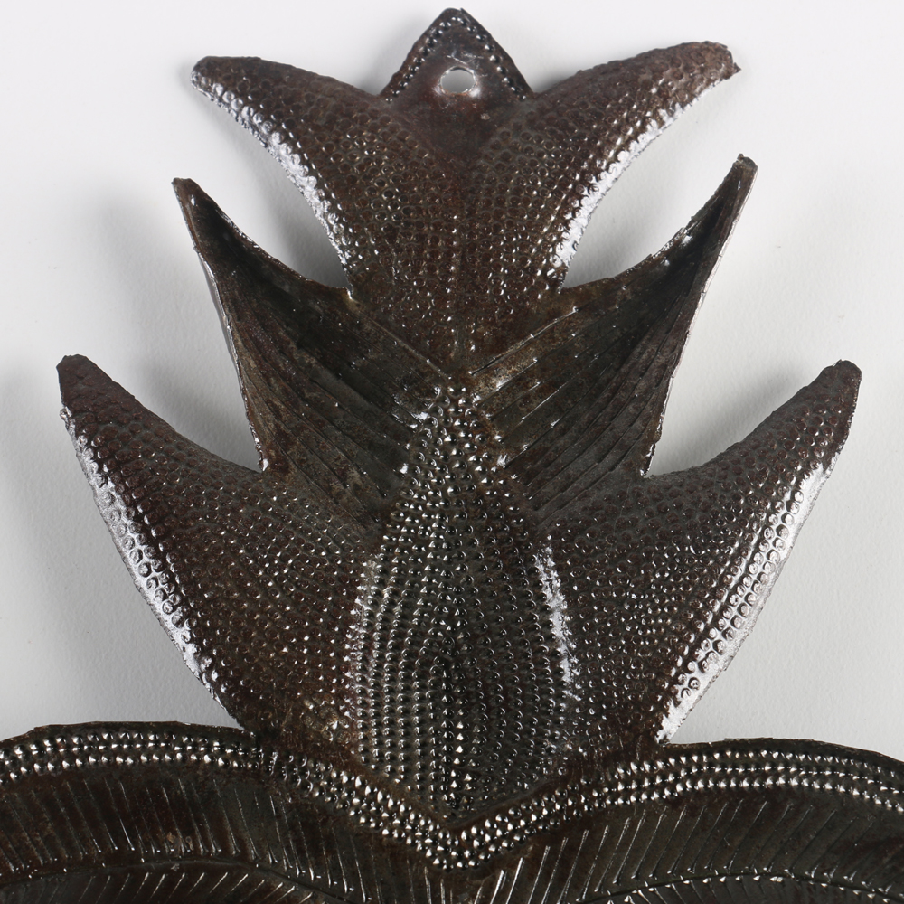 Pair of Hammered Heart Decorations