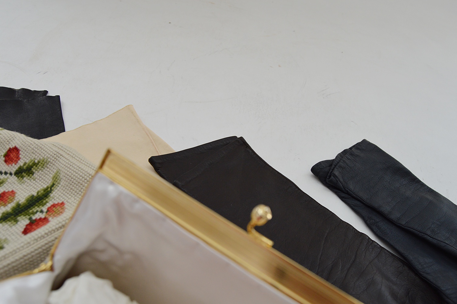 Vintage Needlepoint Bags and Women's Gloves