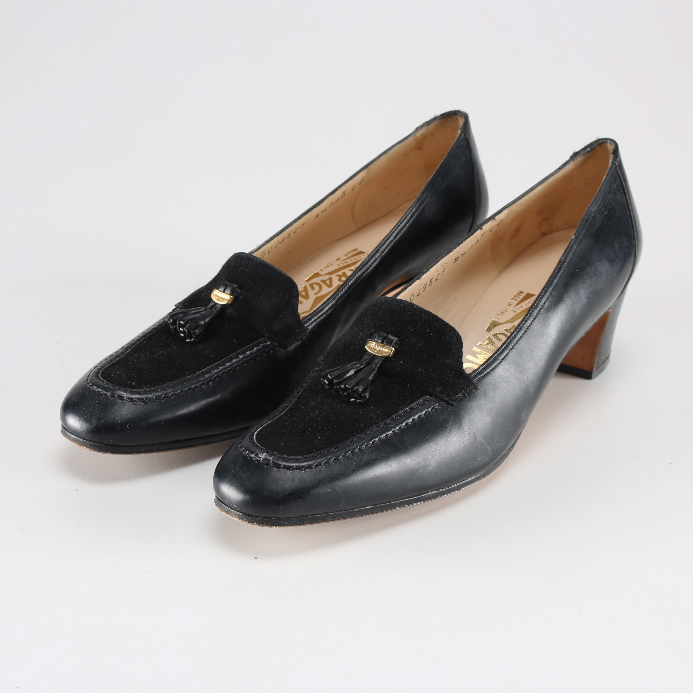 Pair of Black Ferragamo Pumps