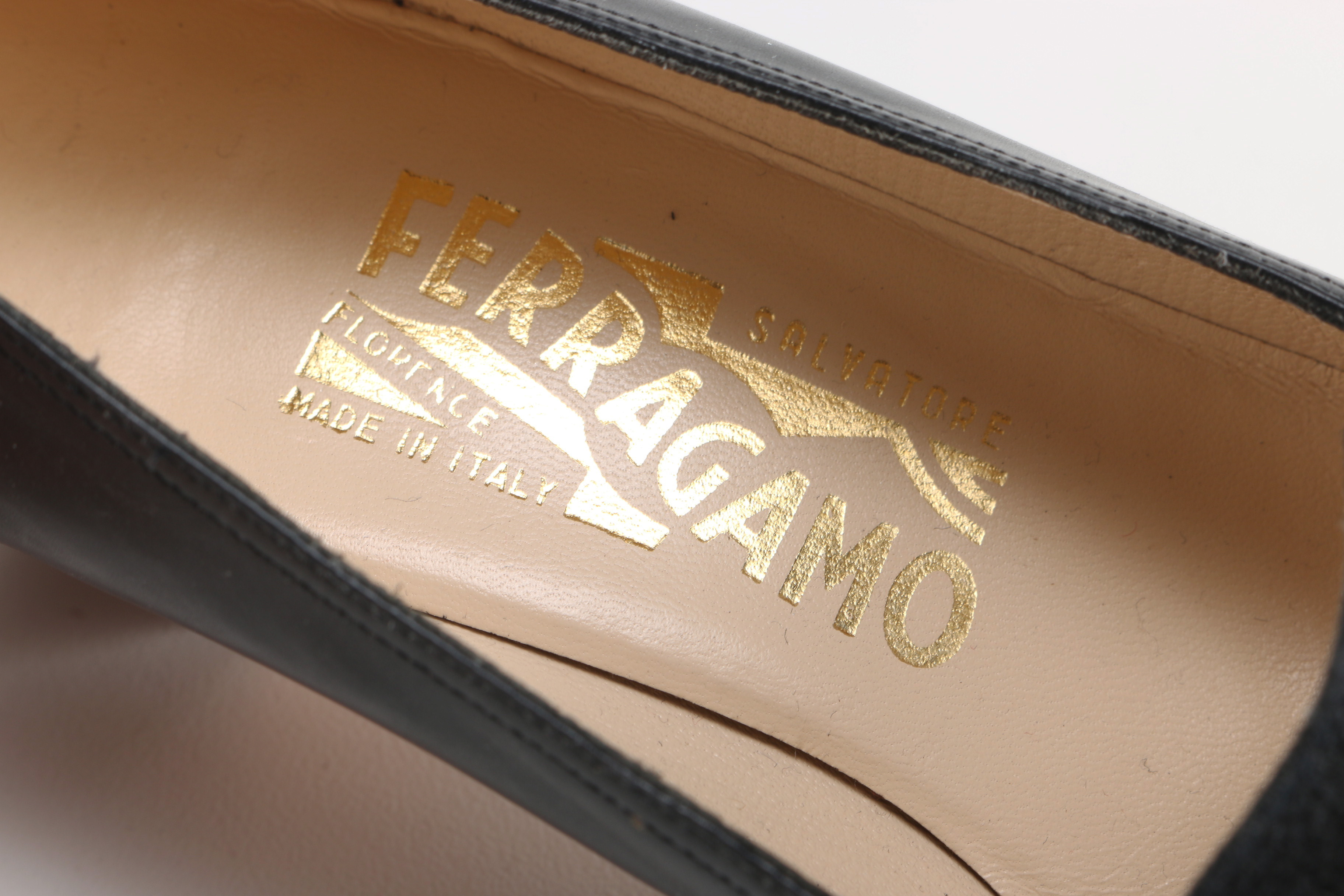 Pair of Black Ferragamo Pumps