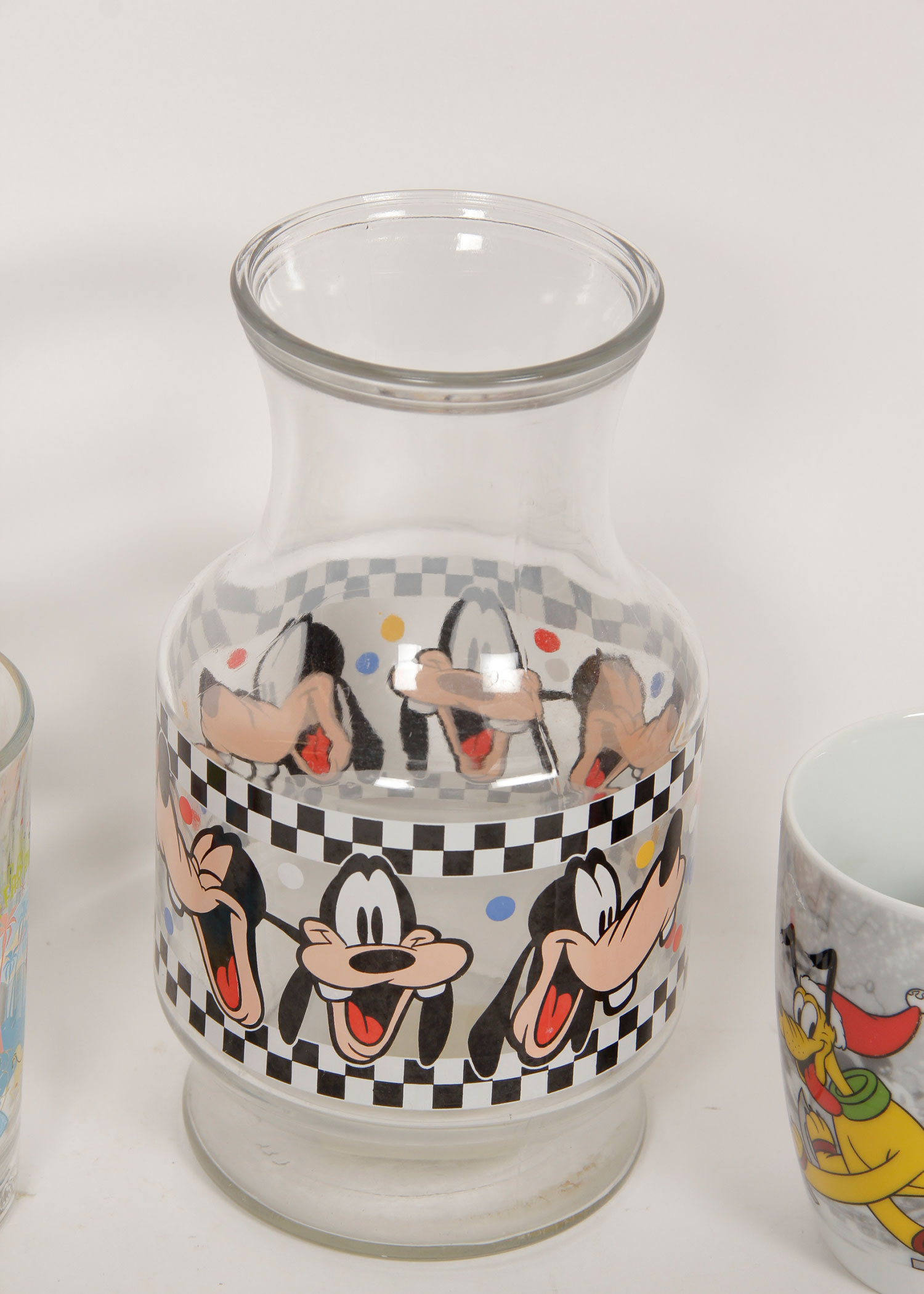 Disney Carafe and Mugs with Shrek Character Glasses