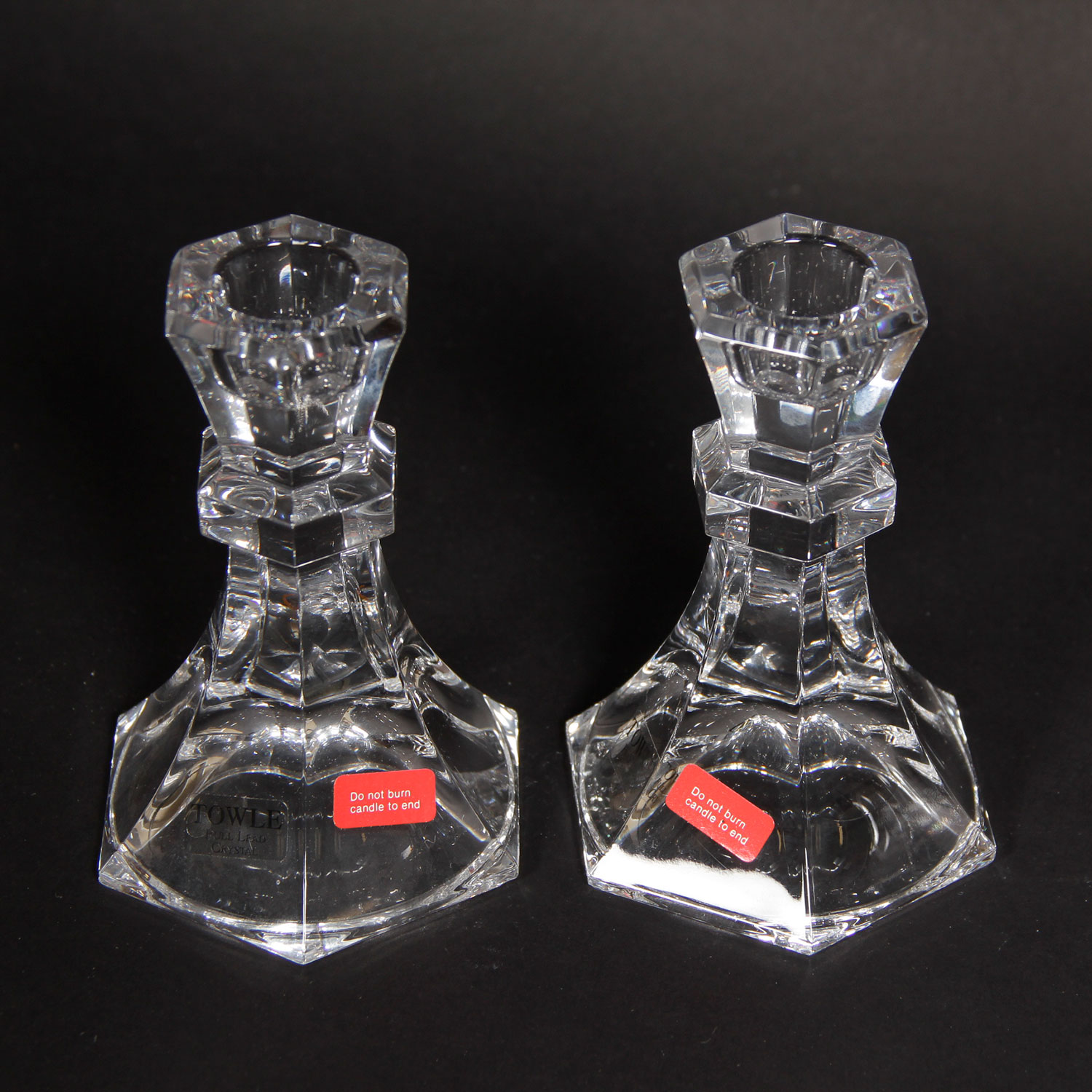 24% Lead Crystal Collection with Original Labels and Markings