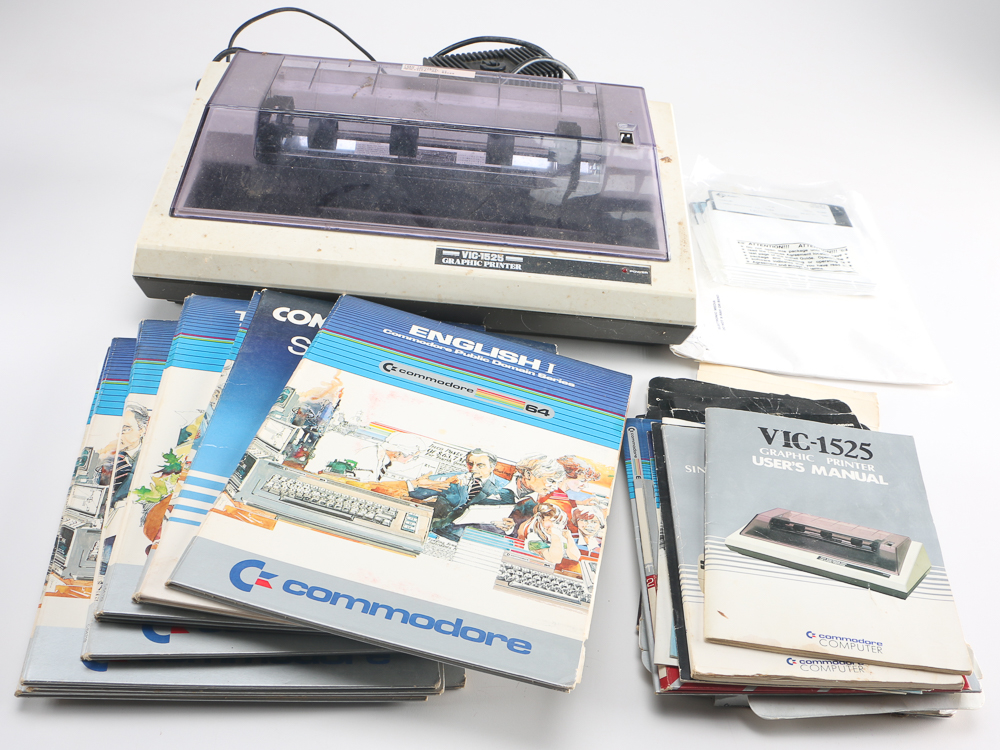 Commodore 64 with Floppy Discs and Printer