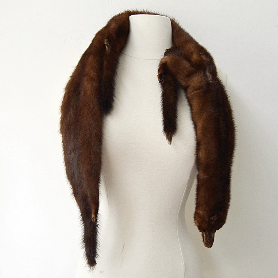 1950s Three-Pelt Ranch Mink Stole