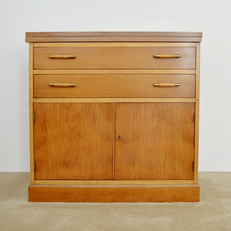 Mid Century Henredon Cherry Sideboard Bar