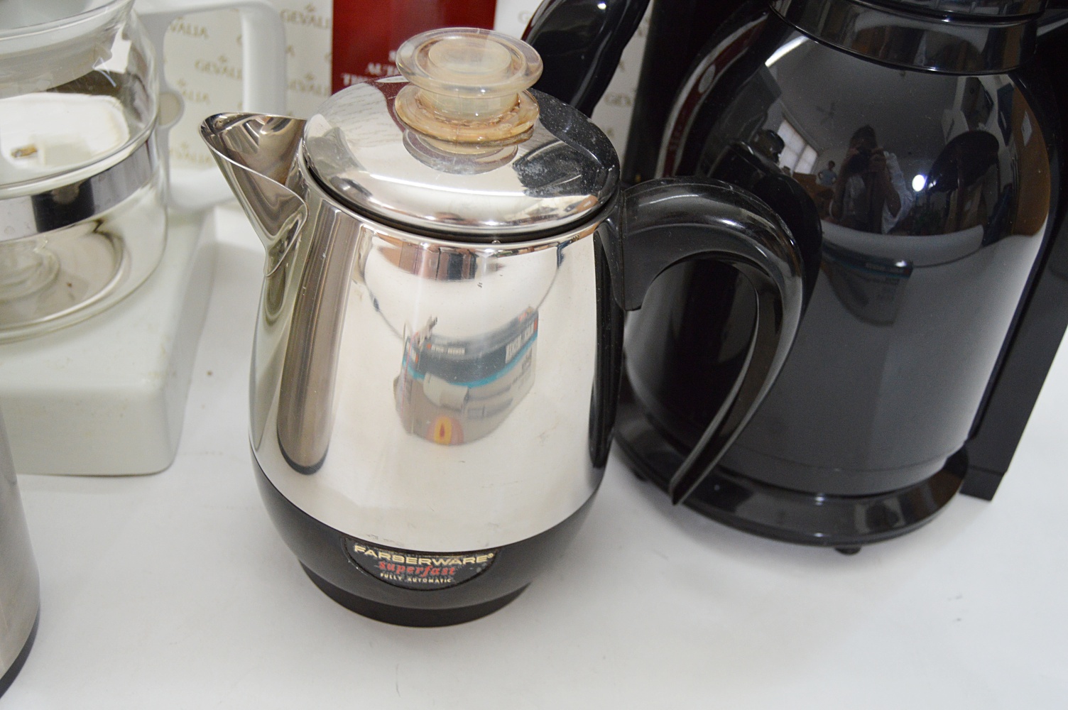 Coffee Pots & Elec. Knife with Gevalia Thermal Carafe Coffeemaker