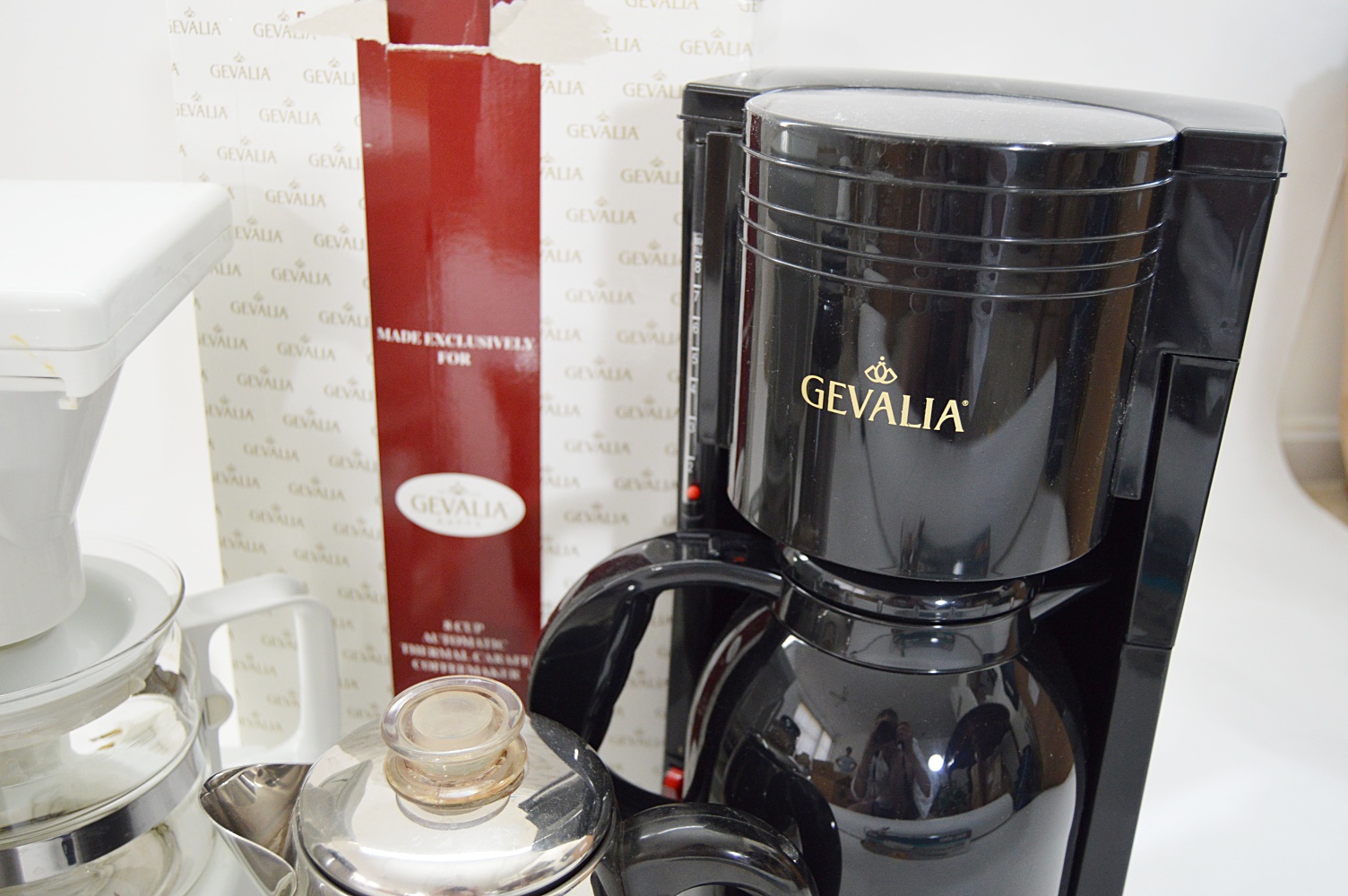 Coffee Pots & Elec. Knife with Gevalia Thermal Carafe Coffeemaker