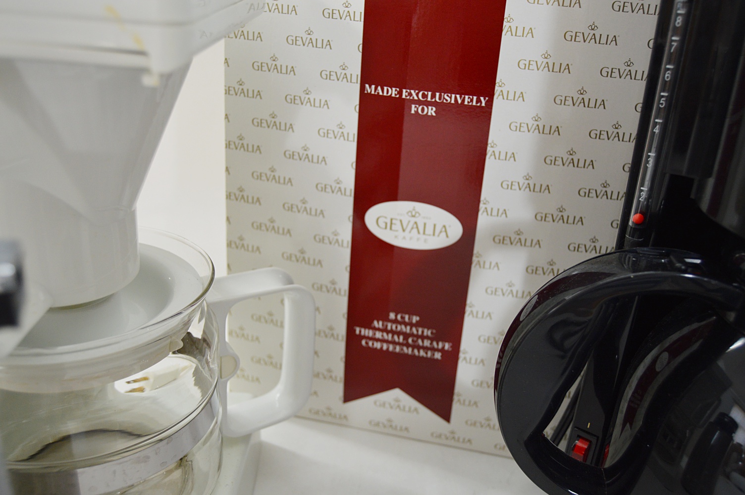 Coffee Pots & Elec. Knife with Gevalia Thermal Carafe Coffeemaker