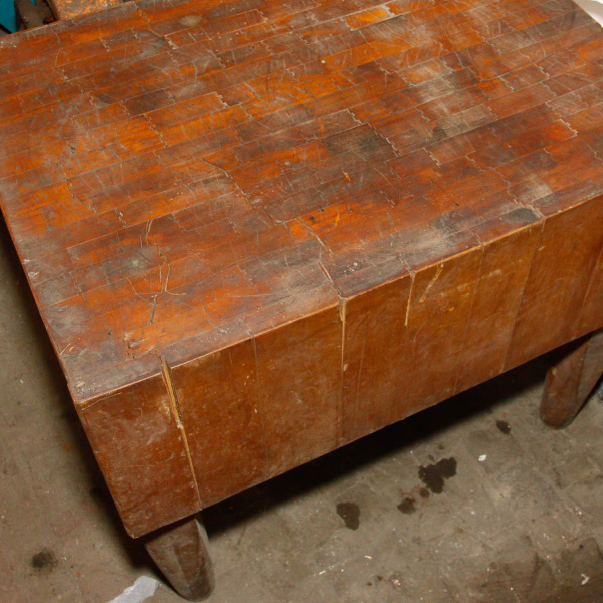 Large Vintage Butcher Block Table
