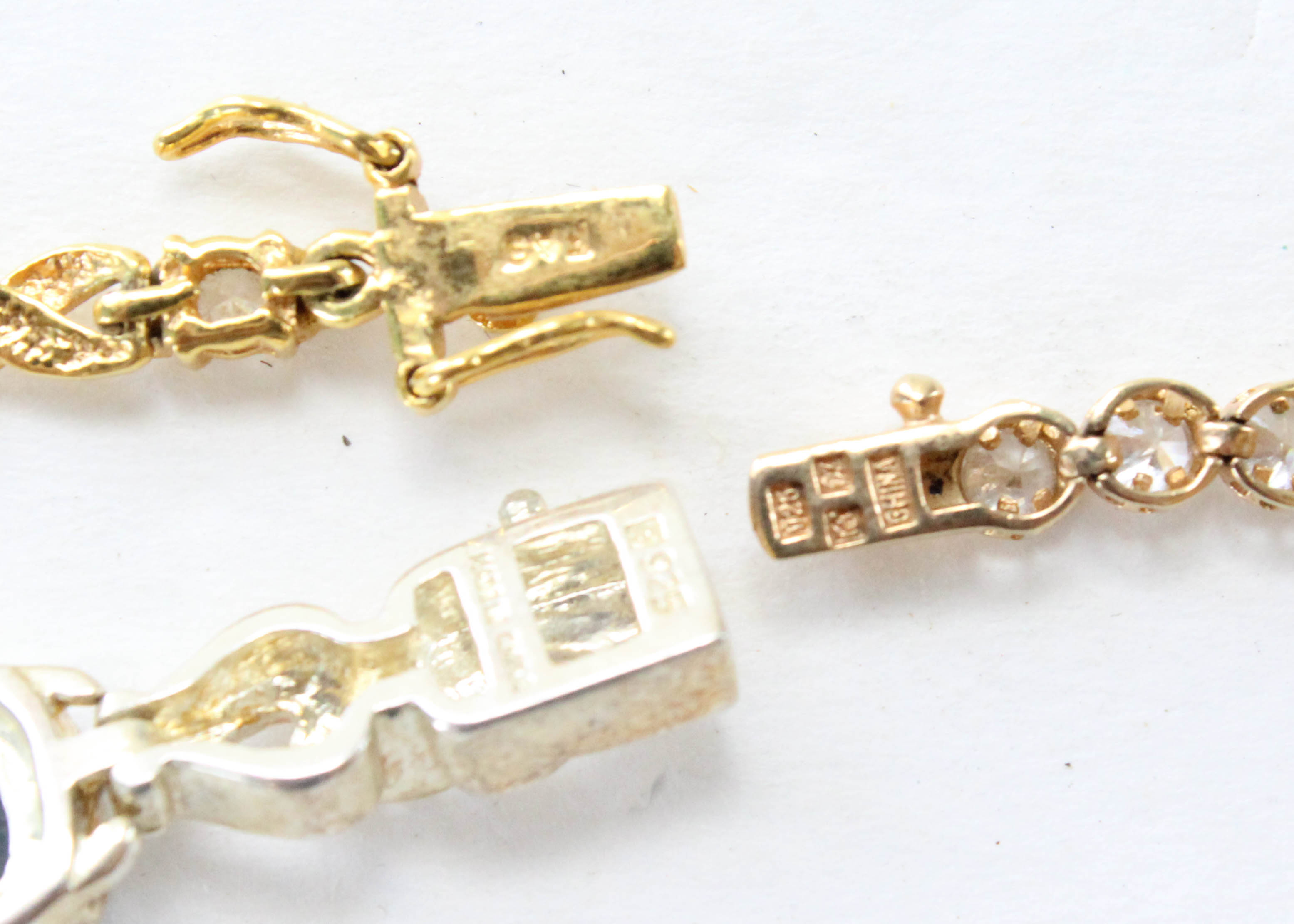 Three Sterling Silver Bracelets