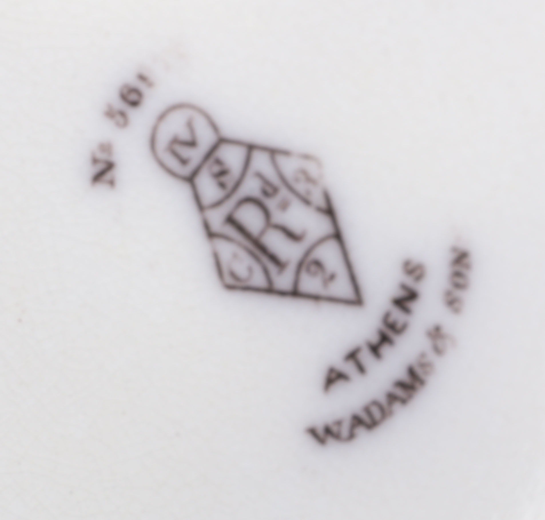 Victorian Transferware Plates with Scenic Imagery