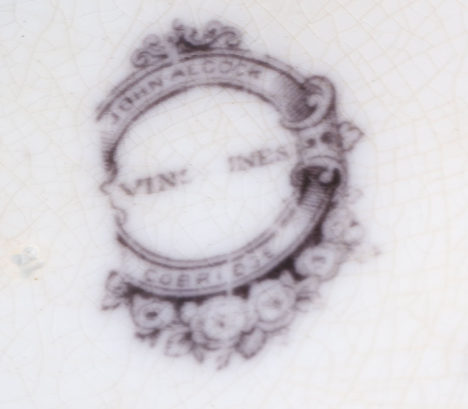 Victorian Transferware Plates with Scenic Imagery