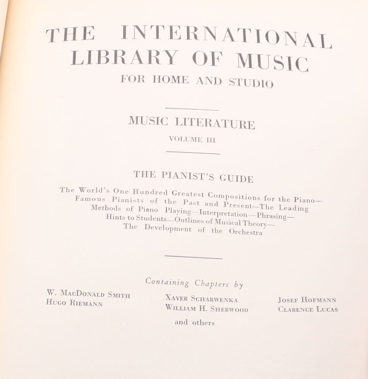 Vintage Music Study Books