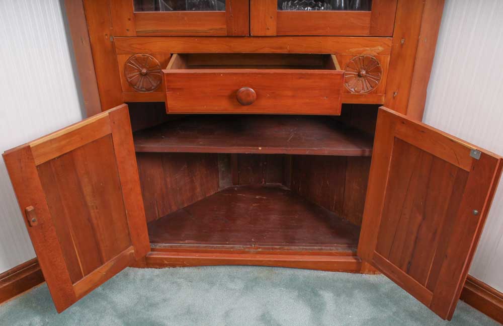 Antique Cherry Corner Cabinet
