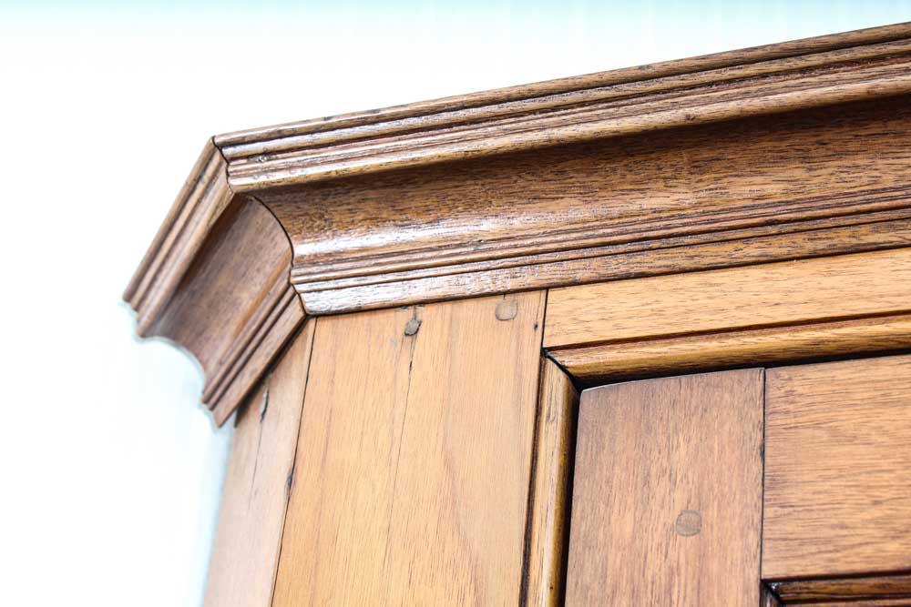 Antique Walnut Corner Cabinet