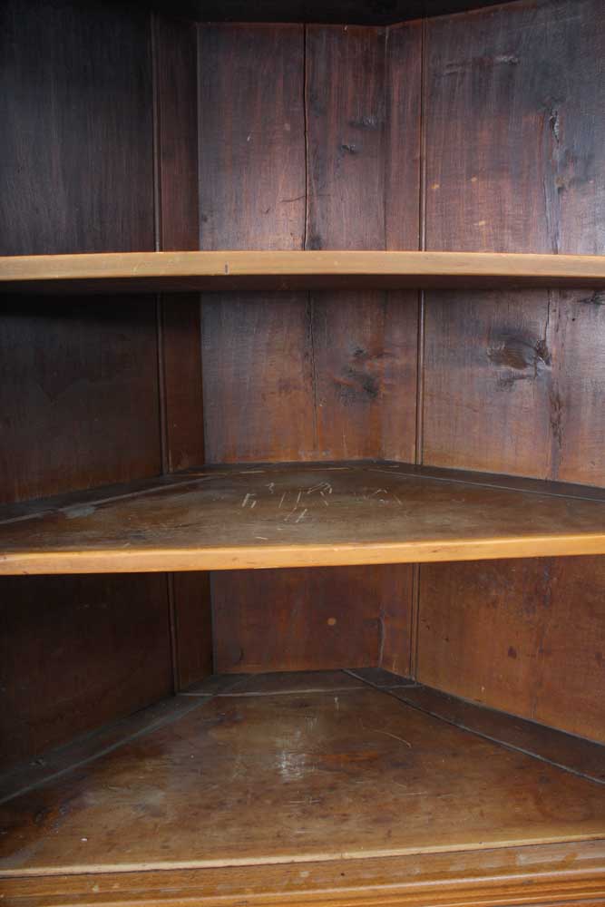 Antique Walnut Corner Cabinet