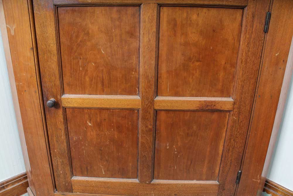 Antique Walnut Corner Cabinet