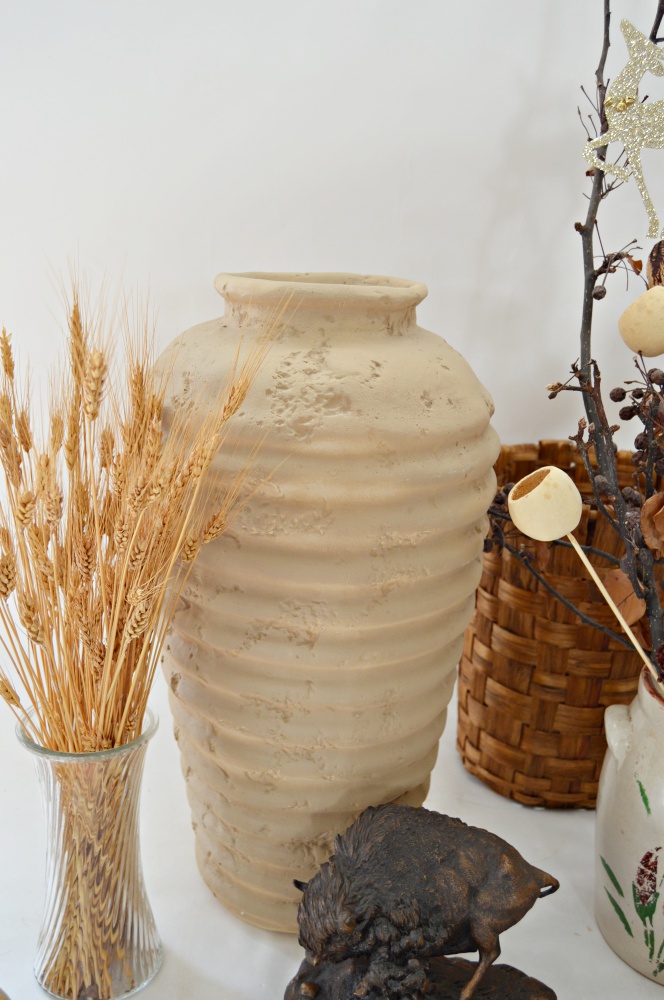 Pottery, Bison Figurine and Decor