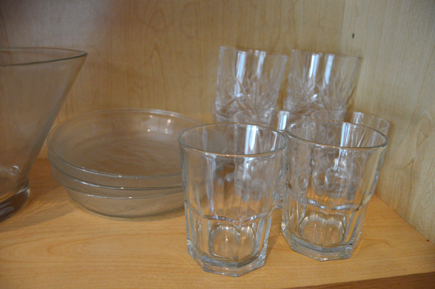 Three Shelves of Glassware
