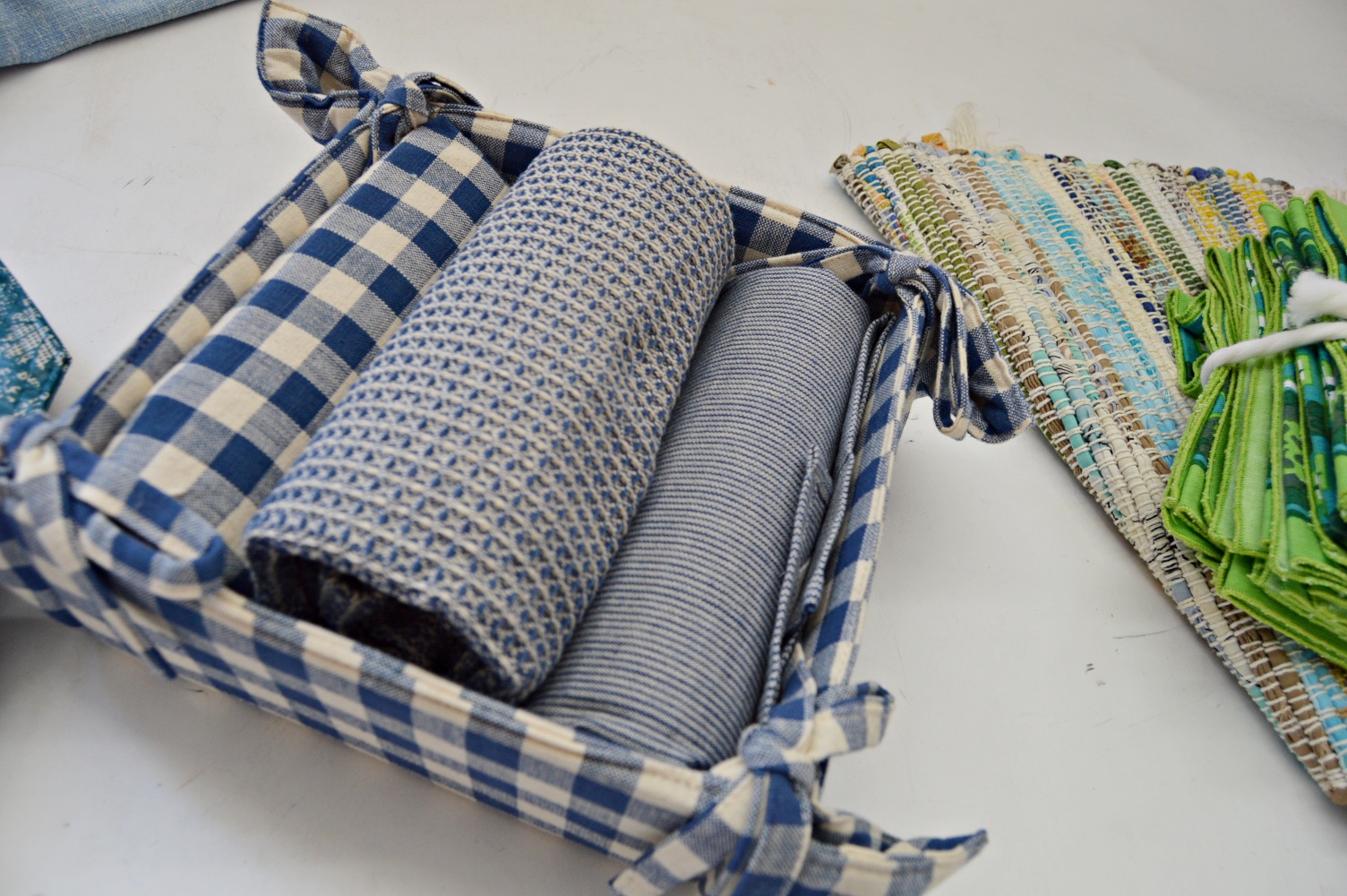 Kitchen Linens in Shades of Blue
