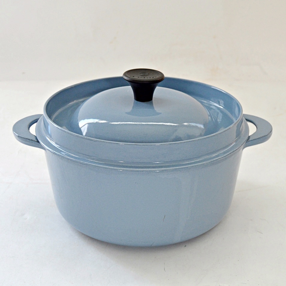 French Le Creuset "Cuisine Royale" Dutch Oven in Blue