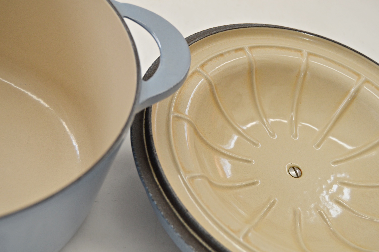 French Le Creuset "Cuisine Royale" Dutch Oven in Blue