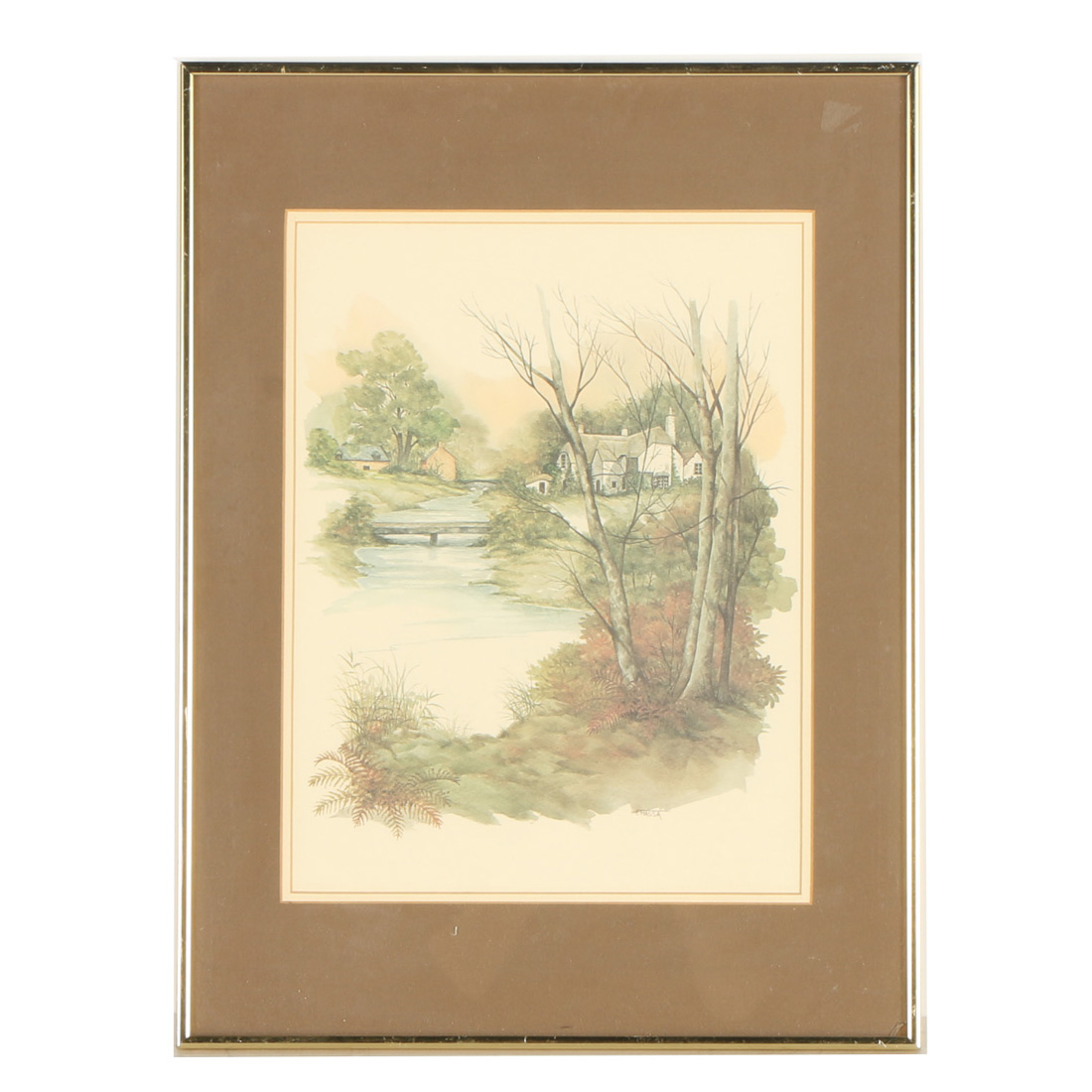 Massa Signed Original Framed Watercolor