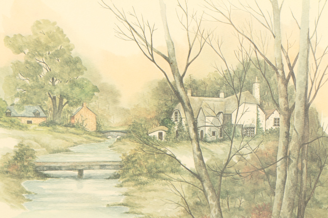 Massa Signed Original Framed Watercolor