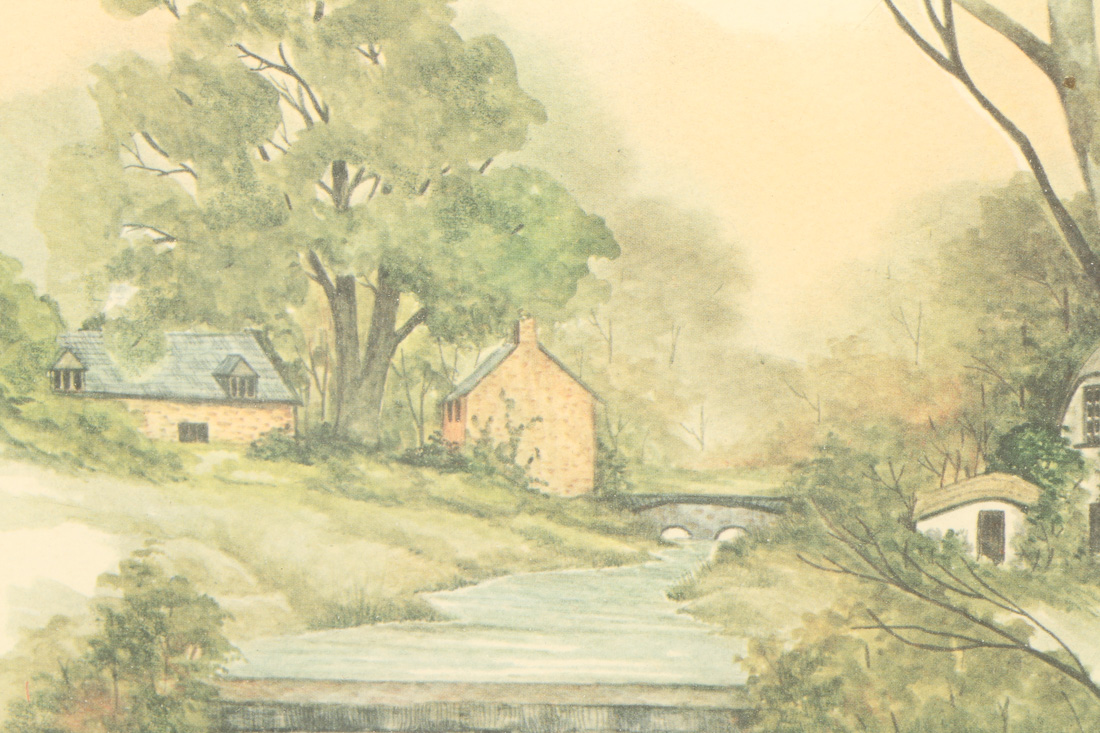 Massa Signed Original Framed Watercolor