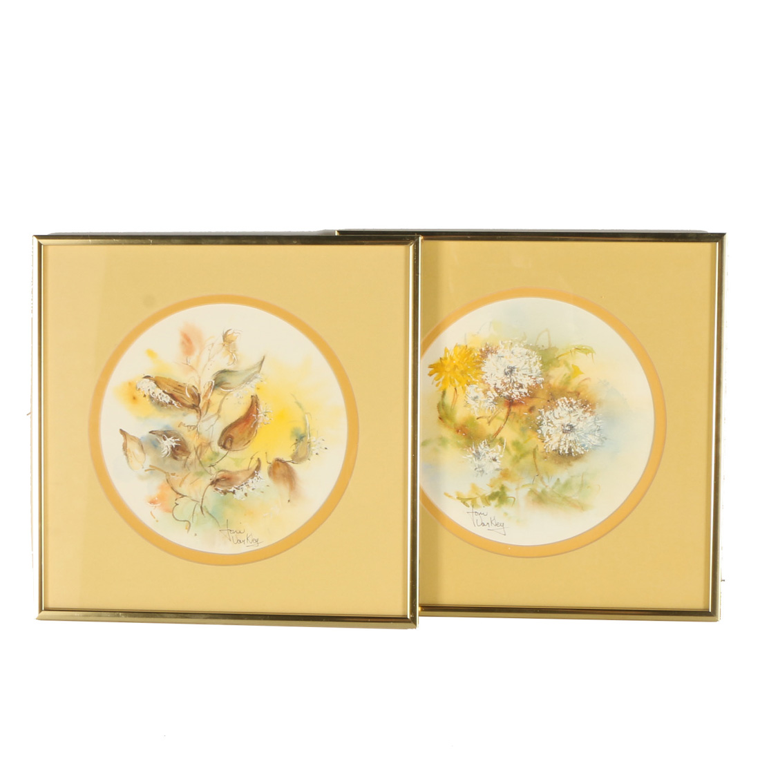 Pair of Joni Van Kley Watercolors